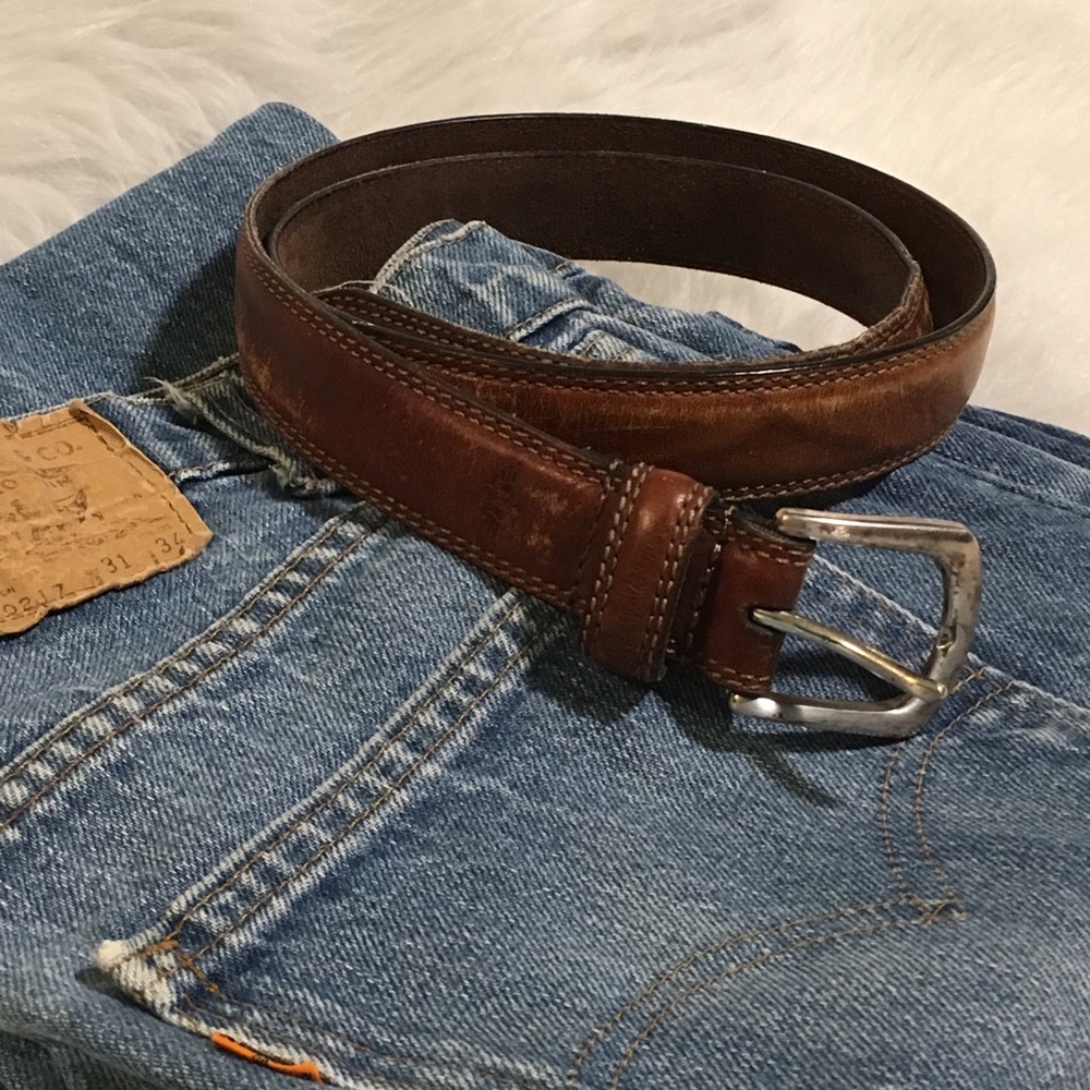 [Dockers] Casual Leather Belt 36